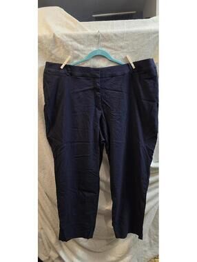 Lane Bryant The Curvy Allie Navy Straight Ankle Pants 28R